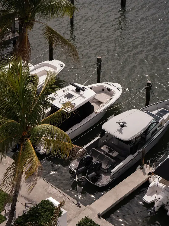Boats on the water